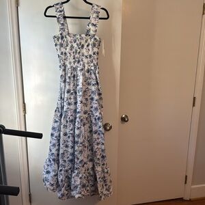 NWT Abercrombie & Fitch Smocked Bodice Easy Maxi Dress